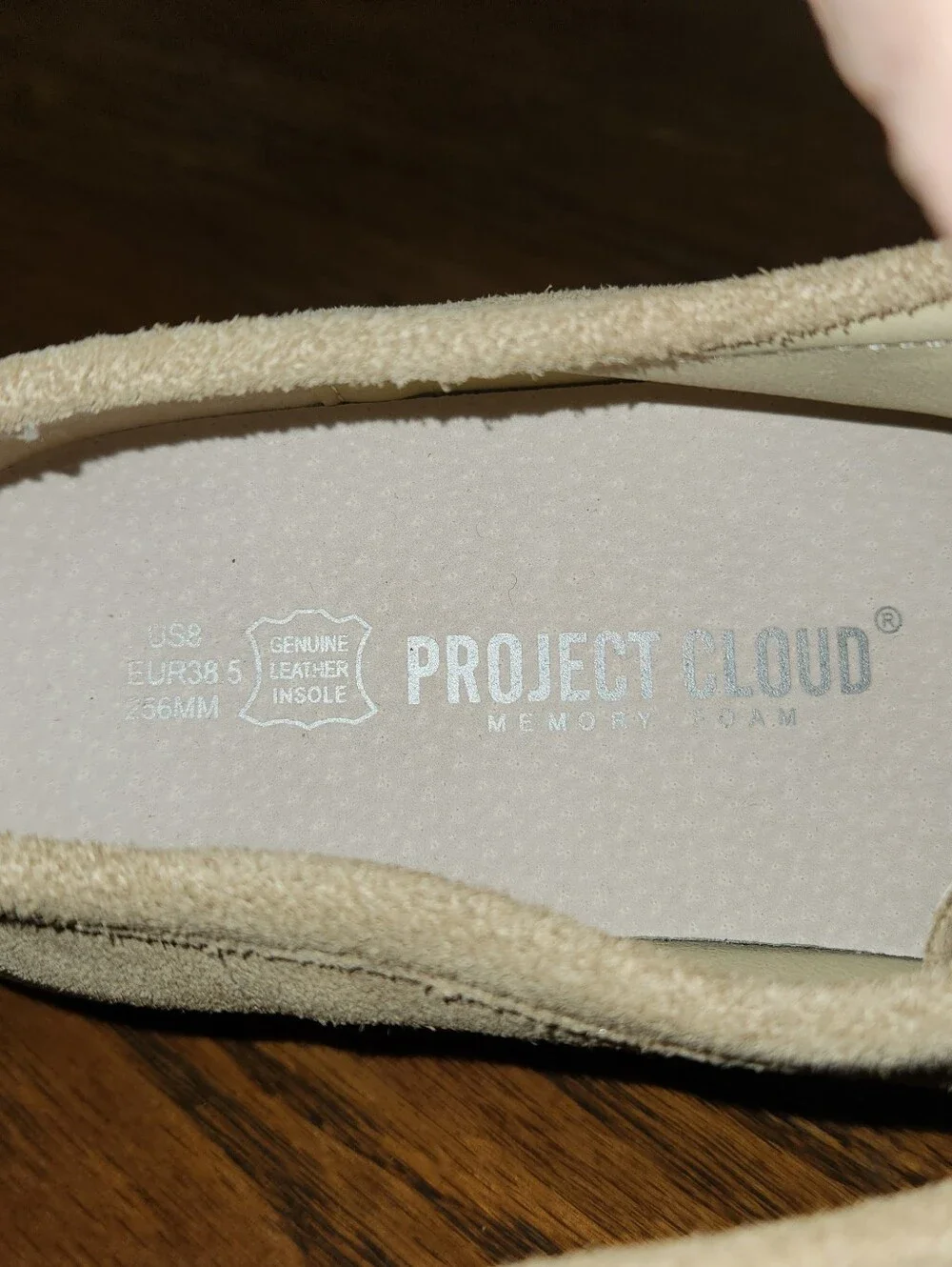Project Cloud Wally Chunky Suede Moc Toe Size 8